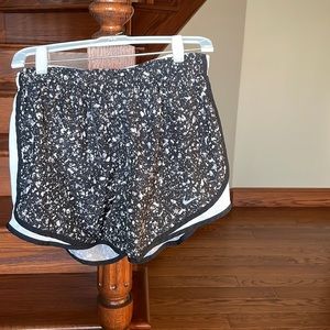 Women’s Nike Dry Fit black and white short. Size Large.